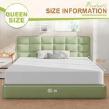 Nchanmar 8 Inch Queen Mattress, Gel Memory Foam Queen Size Mattress, Pressure Relieving, Cooling Gel Foam, Queen Mattress in a Box, Certipur-Us Certified, Bed-in-a-Box, Queen, 80"L x 60"W x 8"Th,White NChanmar