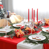 6 Pcs Christmas Pine Placemats 20 Inch Artificial Greenery Placemats Round Cedar Branch Place Mat Dining Table Mats for Xmas Party Decorations Holiday Reallnaive