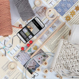 UHAPEER Macrame Kits for Adults Beginners with 656 Feet 3 mm Macrame Cotton Cord, DIY Macrame Plant Hanger Kit with Macrame Supplies and Instructions, Macrame Meads, Wooden Rings, Dream Catcher Rings UHAPEER