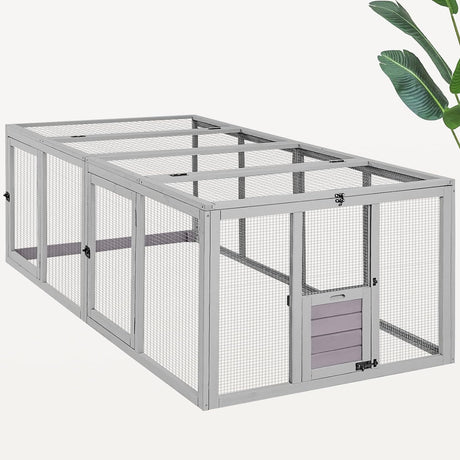 MEDEHOO Large Chicken Coop Run Extension-Durable Chicken Enclosure for Chicks, Ducks, Rabbits(20.73 Ft²) MEDEHOO