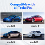 EVDANCE Extension Cord for Tesla 21ft Extension Cable Max Support 12KW 50Amp 240V with NACS Plug Extension Cord for Your Level 1&2 EV Charger Tesla Wall Connector EVDANCE