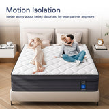 SIMARTH Queen Mattress - 14 Inch Hybrid Queen Size Mattress in a Box, Gel Memory Foam Queen Matress with Motion Isolation and Pressure Relief, Strong Edge Support and Pocket Springs, Medium Firm SIMARTH