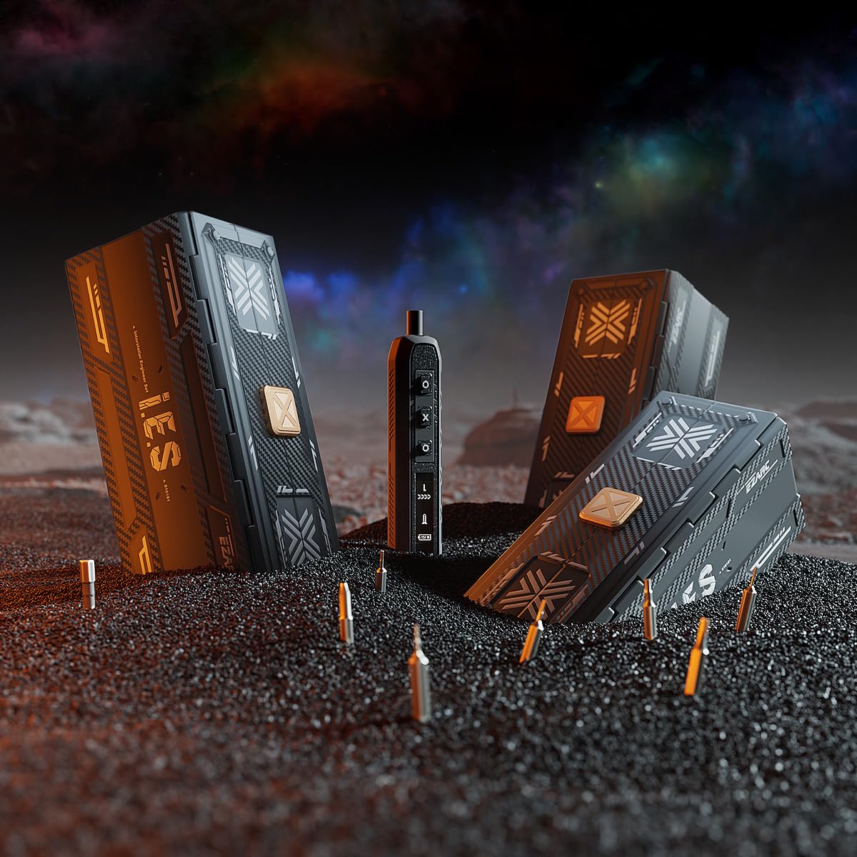 EZARC Electric Screwdriver Set, 181 in 1 Cordless Screwdriver, 3 Torque Settings with 160 Magnetic Precision Bits, Power Screwdriver Repair Tool Kit for Phone Laptop Camera Watch Computer EZARC