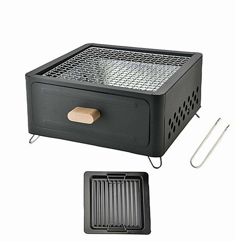 Barbecue Desk Tabletop Outdoor Stainless Steel Smoker BBQ,Portable Lightweight Barbecue Grill Tools for Outdoor Cooking Camping Picnics Beach VBOYL