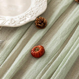 Keketoarrange Sage Green Table Runner Cheesecloth 120 Inch 10 FT Rustic Boho Cheese Cloth Table Runner for Wedding Baby Shower Bridal Shower Sheer Gauze Centerpiece Home Decorations Keketoarrange