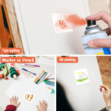 Felixcraft Stencils for Painting, 80PCS 3 Inch Plastic Small Stencils for Crafts Reusable, Rock Painting Stencils, Various Painting Stencils for Home Decor & DIY Projects Felixcraft