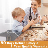 FUNLIO 3-Level Height Adjustable Kitchen Step Stool, Foldable Toddler Tower for Kids 2-6 Years, Montessori Child Standing Tower, CPC & CE, Easy to Assemble, Grey FUNLIO