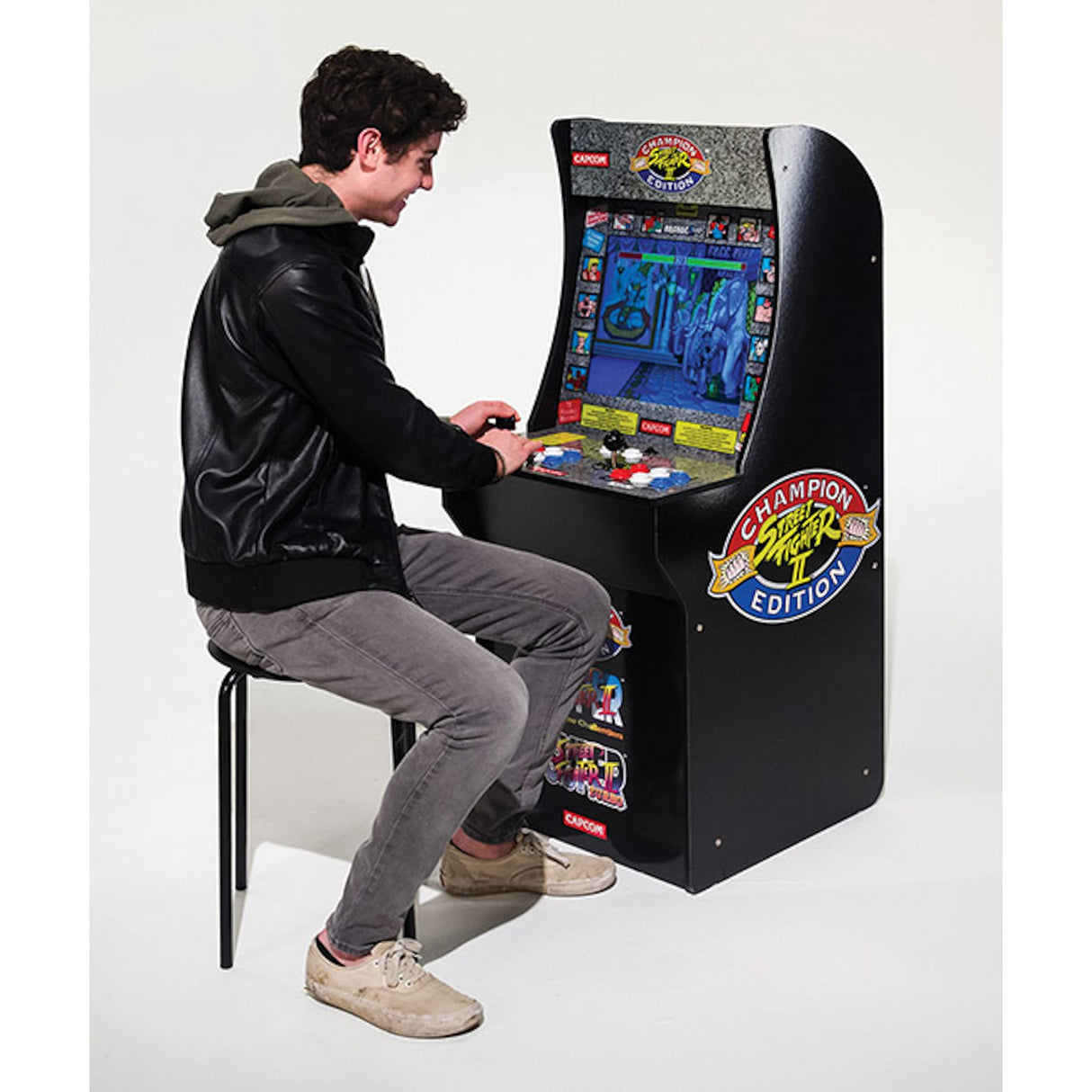 Arcade1Up Street Fighter - Classic 3-in-1 Home Arcade, 4ft ARCADE1UP