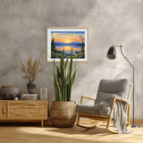 Yellowstone Lake Paint by Number for Adults, North America Paint by Number Kits, Mountain Tree Canvas Wall Art, Natural Scenery Home Gifts Wall Decor - Sunset Lakes Landscapes(16x20inch) Artbrush Tower