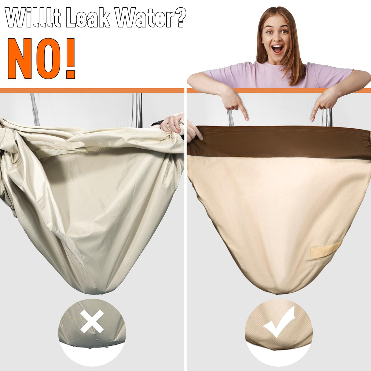 Ruimoy Patio Furniture Covers, Outdoor Furniture Cover Waterproof, General Purpose, Outside Table and Chair Covers, Heavy Duty 600D (108 Inch L x 82 Inch W x 27.9 Inch H)-Brown Ruimoy