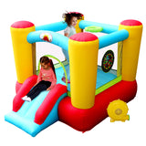 WELLFUNTIME Inflatable Bounce House Slide, Kids Jumping Castle with Blower, 100x77x63 Inch Bouncy Castle WELLFUNTIME