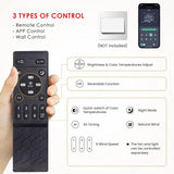 Mpayel Ceiling Fans With Lights and Remote/APP Control,46" Flush Mount Ceiling Fan Dimmable DC Motor，Low Profile Ceiling Fan for Bedroom,Living Room,Brushed Nickel Mpayel