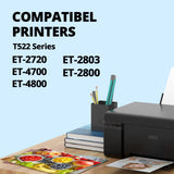 FASTINK 522 Black Ink Bottles High Yield Replacement for Epson 522 Ink Bottles Black Work with Epson ET-2800,ET-2720,ET-2803,ET-4800,ET-4700,ET-2400,ET-2840,ET-4810 Printer,522 Ink Refill Bottles FASTINK