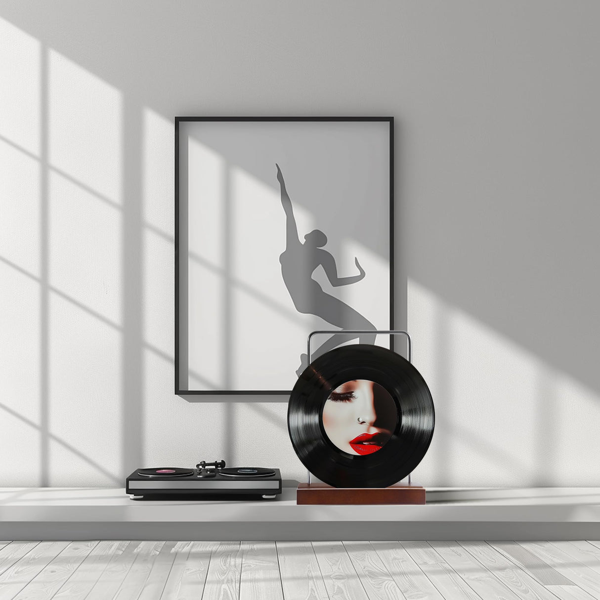 KitchenGenie Record display stand，solid Wood vinyl record display stand，album stand，Now playing vinyl record stand，Vinyl now playing stand，Fits any size record KitchenGenie