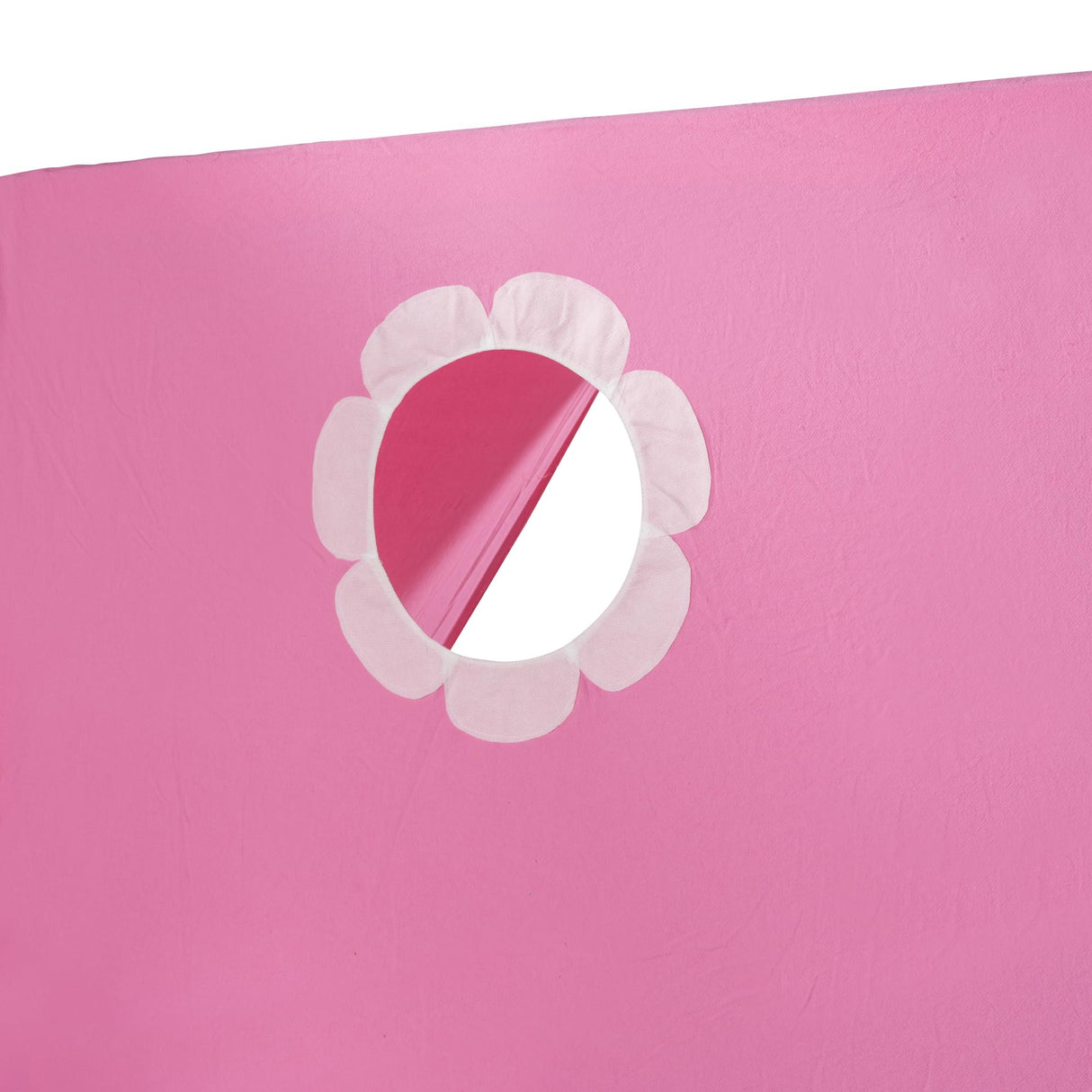 Polibi Twin Size Castle Loft Bed with Slide & Pink Tent and Tower, Playhouse Design Spacious Under Bed Space with Curtains, Wood Tent Bed Frame for Kids Boys Girls Polibi