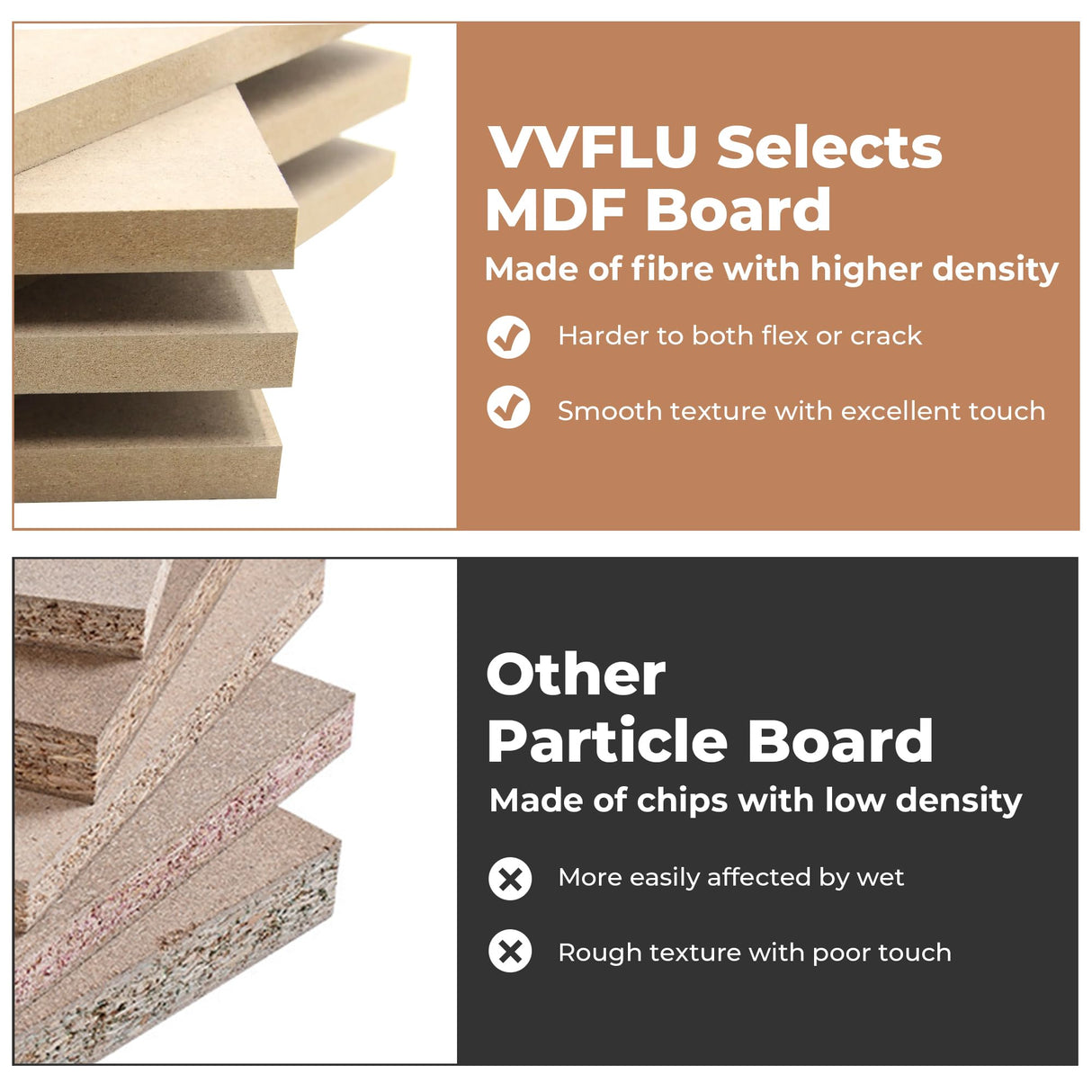 VVFLU 55" Sideboard Buffet Cabinet with Storage, Coffee Bar Cabinet with 2 Drawers and 4 Barn Doors, Long Storage Cabinet Modern Farmhouse, Black Wood, for Kitchen, Dining Room, Living Room VVFLU