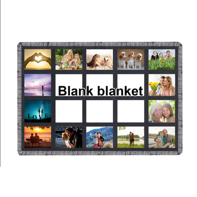 1 Pack Sublimation Blanket Blanks 40"X60" Throw Blankets for Heat Press, Baby Printed Blanket, DIY Custom Personalised Sublimation Photo with 20 Panel