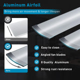 72 lnch lndustrial Smart Celing Fan with Light and Remote Control via WIFI Alexa,Large Celing Fan with 8 Brushed Nickel Aluminum Blades,6 Speed Noiseless DC Motor Indoor Outdoor Ceiling Fans for Patio Minislak