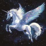 Milila Diamond Painting Kits for Adults Full Drill Round Diamond Art Kits for Beginners for Home Wall Decor 11.8x11.8inch(Unicorn) Milila