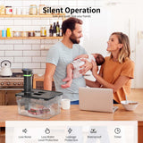 Sous Vide Cooker Kit, Includes One 1000W Immersion Circulators and 11.65QT Sous Vide Container with Lid and Built-in Rack, with Temperature and Time Digital Display Control Vpcok Direct