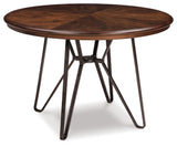 Signature Design by Ashley Mid Century Centiar Dining Room Table, Brown Signature Design by Ashley