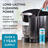 Descaler (2 Pack, 2 Uses Per Bottle) - Made in the USA - Universal Descaling Solution for Keurig, Nespresso, Delonghi and All Single Use Coffee and Espresso Machines IMPRESA