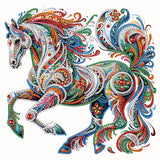 WSLWXSHM 5D Special Shape Diamond Art Kits for Beginners, Diamond Painting Kits for Adults Horse, Crystal Rhinestones Diamond Painting for Home Wall Decoration Gift 12×12inch/30×30cm, Animal WSLWXSHM