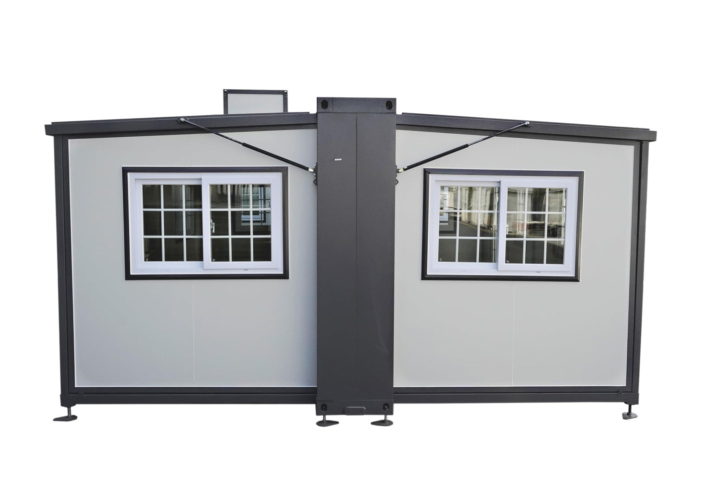 Zolyndo Portable Prefabricated tiny home 15x20ft, Mobile Expandable Plastic Prefab House for Hotel, Booth, Office, Guard House, Shop, Villa, Warehouse, Workshop - WoodArtSupply