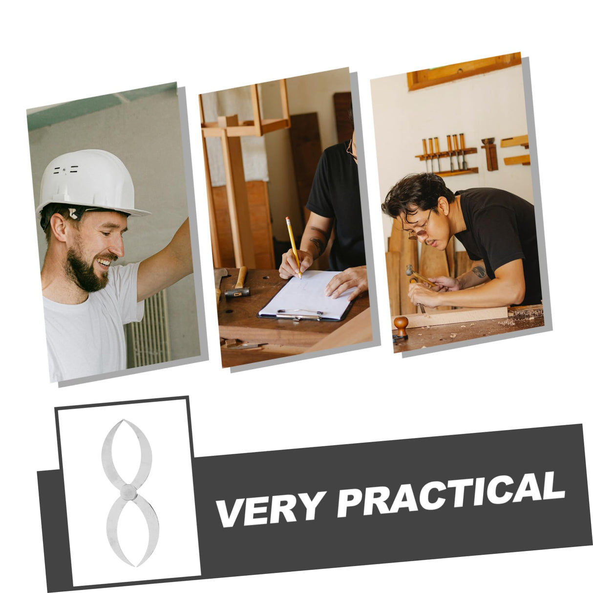 Ciieeo Thickness Gauge Wood Turning Tools for Lathe Measuring Calipers Tools Calipers Measuring Outside Calipers Woodworking Measuring Tools Silver Stainless Steel Ciieeo