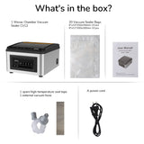 Wevac 12-Inch Chamber Vacuum Sealer CV12 - For Fresh Meats, Soups, Sauces. Heavy Duty, Commercial Width, Compact Design. Wevac