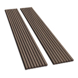 Olanglab Wood Slat Wall Panels, 2 Pack Wood Slats for Wall, 94.48"x 12.59"x 0.82" Each, 3D Wall Panels for Interior Wall Decor, (Brown Walnut) Olanglab