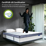 BURFLY1977 Full Mattress, 12 Inch Hybrid Mattress in a Box, Memory Foam and Individual Pocket Springs, Medium Firm Comfort, Motion Isolation, Ideal for All Sleep Positions, CertiPUR-US Certified BURFLY1977
