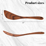 HANSGO Wooden Spatula, 12 Inch Wooden Spoons for Cooking Wood Spatula for RIGHT Hand Wooden Turner Flat Frying Spatula Wood Cooking Utensil for Kitchen HANSGO