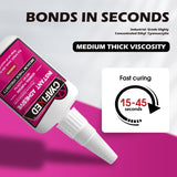 CYAFIXED Strong Cyanoacrylate (CA) Super Glue, Impact Resistant Medium-Thick Viscosity Instant Adhesive, 2 oz. (56.8 Grams) - CA Glue for 3D Printing, Aquascape and Hobby Models CYAFIXED