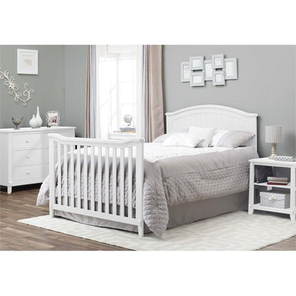 Sorelle Furniture Fairview Crib, Classic 4-in-1 Convertible Crib, Made of Wood, Non-Toxic Finish, Wooden Baby Bed, Toddler Bed, Child’s Daybed and Full-Size Bed, Nursery Furniture -Gray - WoodArtSupply