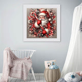 MjhRcll Christmas Paint by Numbers for Adults,DIY Christmas Santa Paint by Numbers Kits on Canvas,Winter Painting by Number for Home Wall Decor 16X16 Inch MjhRcll