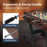 PEXMOR 48" Foldable Foosball Table Adult Size, Soccer Game Table for Kids & Adults, Folding Foosball Tables for Game Room, Home, Arcade w/Rolling Wheels & 2 Balls PEXMOR