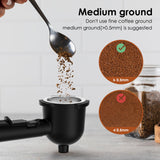 SOWTECH Espresso Coffee Machine Cappuccino Latte Maker 3.5 Bar 1-4 Cup with Steam Milk Frother, White SOWTECH