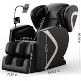 VUYSUYVY 2025 Massage Chair Full Body, Zero Gravity Massage Chair and Recliner with 8 Fix Rollers, Heating, Foot Massage, Auto Modes, Bluetooth Speaker, Touch Screen Controller VUYSUYVY