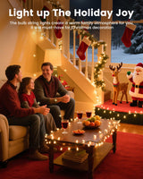 Clear Christmas String Lights 100 Count 25 Feet Incandescent Bulb Mini Lights for Indoor Xmas Tree Garland Birthday Wedding Party Festival Decoration, Green Wire Minetom