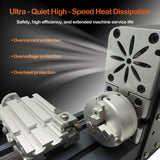 EssSthmy Mini Metal Lathe Machine, 36W 20000 RPM, Benchtop Lathe for Woodworking DIY,Crafting Wood & Soft Metal EssSthmy