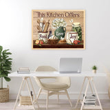 ARPADAMO Kitchen Diamond Art Kits for Adults,5D Food Diamond Painting DIY Diamond Art Diamond Painting Kits for Adult,Round Full Drill Diamonds, Diamond Art Kits for Home Decor-12x16inch ARPADAMO