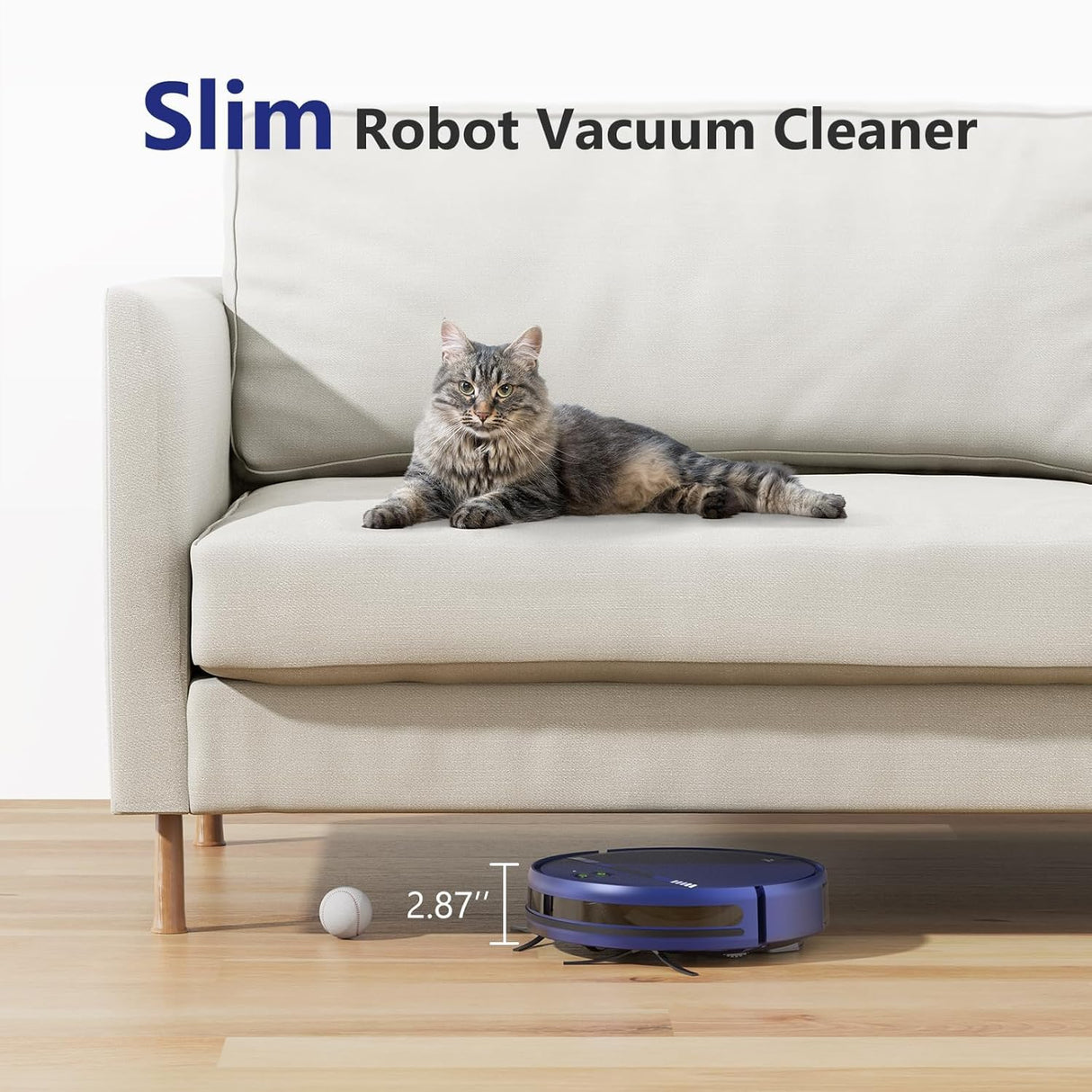Robot Vacuum and Mop Combo, WiFi/App/Voice, Robotic Vacuum Cleaner with Schedule, 2 in 1 Mopping Robot Vacuum with Water Tank and Dustbin, Self-Charging, Slim, Ideal for Hard Floor, Pet Hair, Carpet XIEBro Life