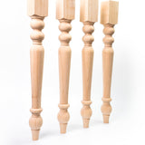 decorluxes Unfinished Farmhouse Table Legs Dining Table 2.8" X 29" Set of 4 DIY Coffee Table Rustic Turned Style Leg | Easy to Paint Any Color You Want (29 inch) decorluxes