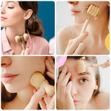 15 Pcs Wood Therapy Massage Tools Set Maderoterapia Kit Therapy Tools for Body Muscle Pain Relief Wooden Body Face Sculpting Tools Wood Roller Massager, Fascia Massage HanaWood