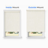 Lumino 100% Blackout Roller Shades for Windows - 23" W x 72" L - Sand, Over 2,000 Custom Sizes, Cordless, Dual Layer Fabric for Advanced Light Blockage, Thermal Insulated Privacy Blinds Lumino