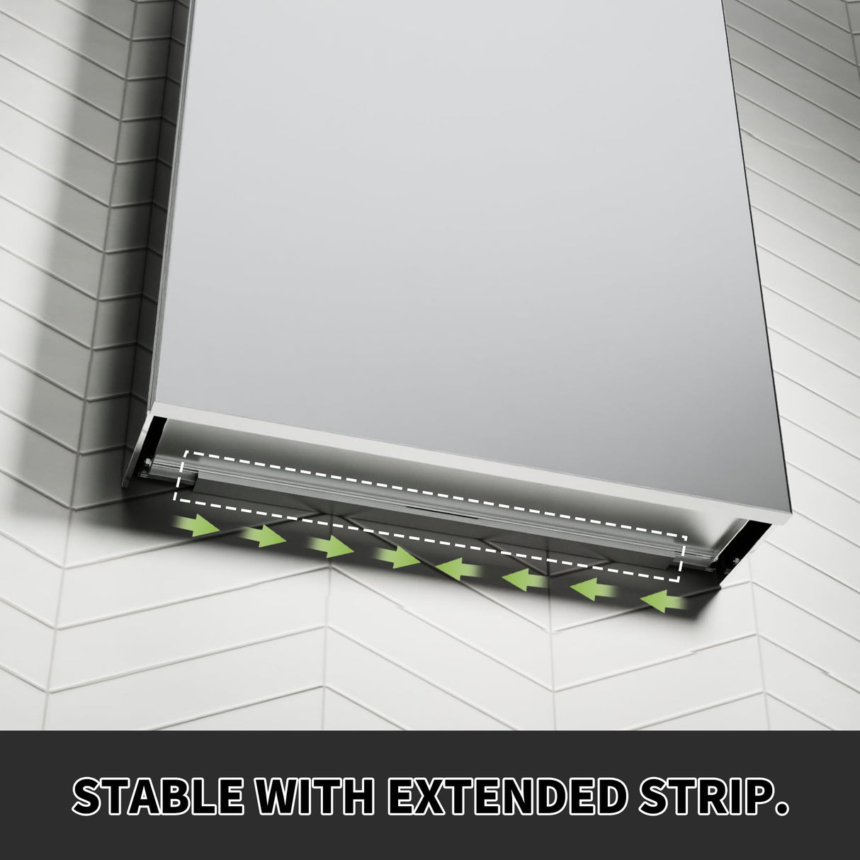 AZDHOME 24x26 Aluminum Alloy Frame Bathroom Medicine Cabinet Mirror,Recessed or Surface Mounted,Reversible L/R Door,Adjustable Shelves,Assembly Required AZDHOME