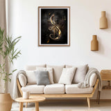 MOER SKY Music Note with Gold 5D Diamond Painting Kits, Diamond Art Kits for Adults Paint with Diamonds Gem Art, Full Drill Diamond Paintings Arts and Crafts for Home Decor 12x16inch MOER SKY