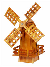 Wooden Windmill Small Amish-made with Varnished Burnt-Grain Finish AmishShop.com