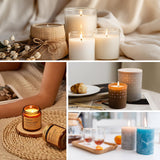 SAEUYVB Natural Soy Candle Wax for Candle Making, 10lb Bag, Premium Granular Soy Wax, 20 Cotton Candle Wicks, 20 Wick Stickers and 2 Centering Devices SAEUYVB